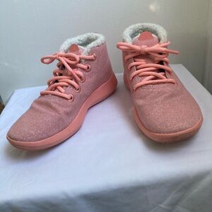 Allbirds Women's Wool Runner-Up Mizzle Fluffs Shoes Sneakers Calm Coral. Size 9